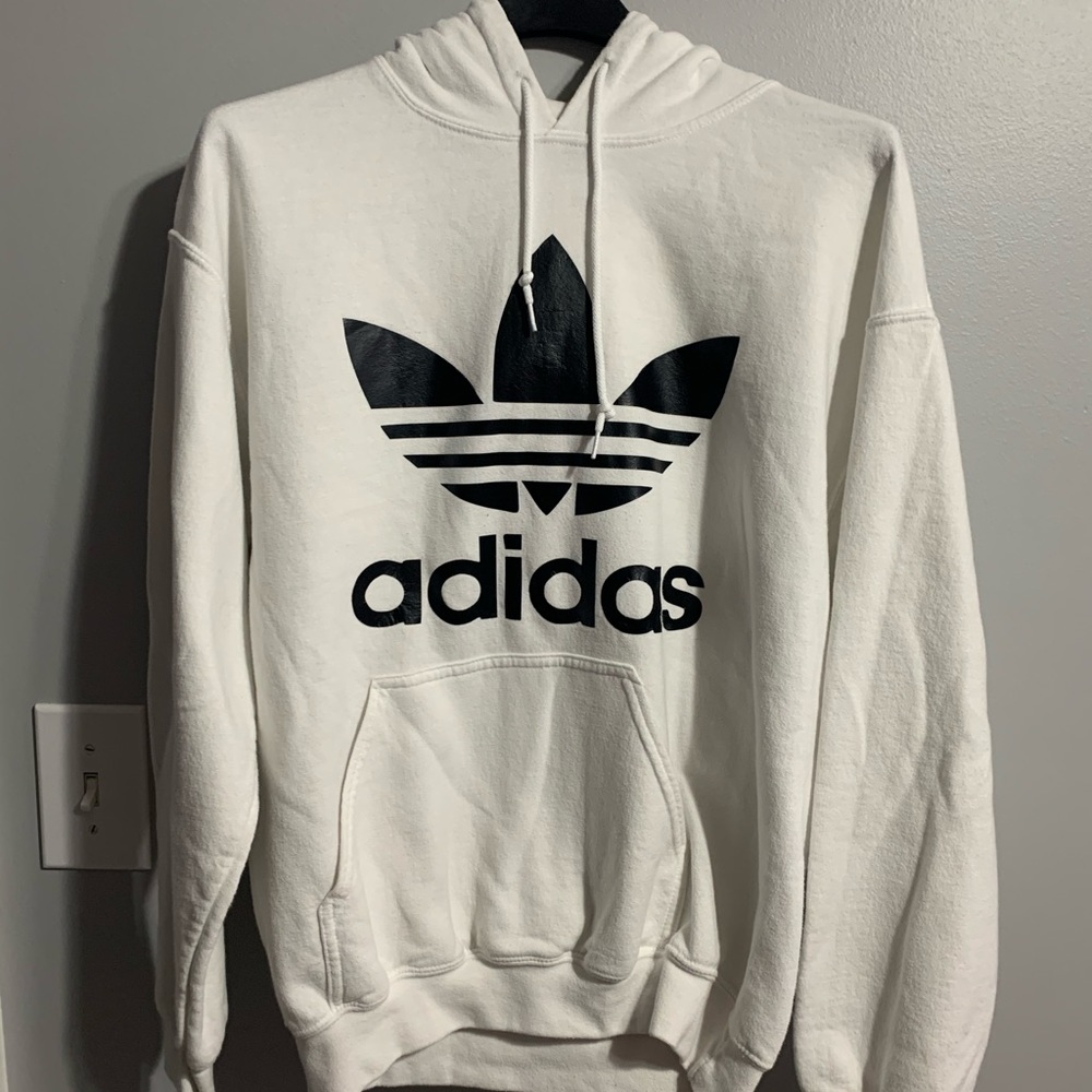 Gildan hoodie with Adidas logo